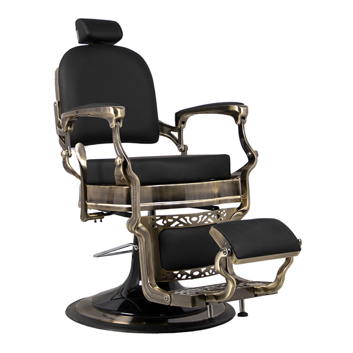 red and black barber chair